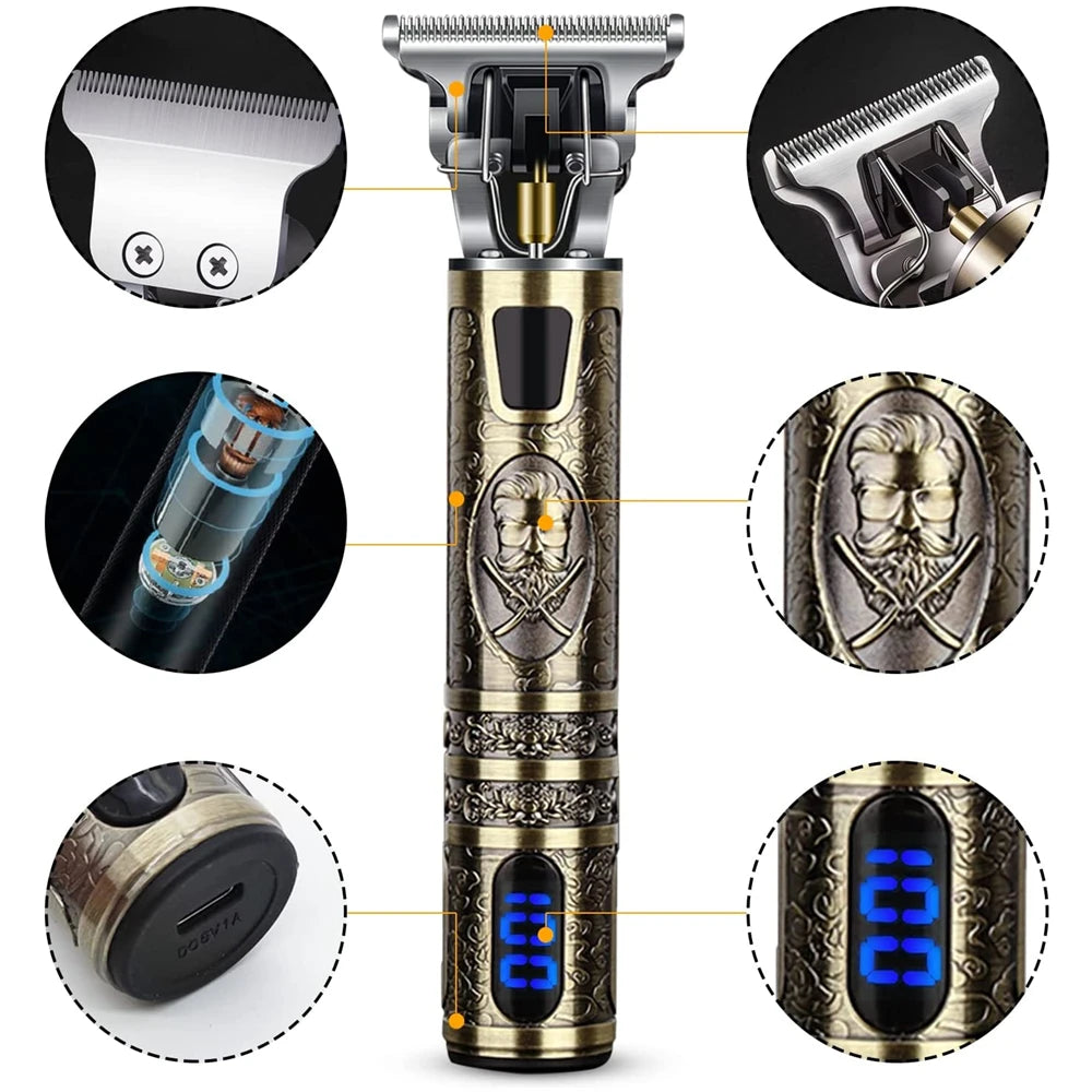 T9 LCD Electric Hair Trimmer / Shaver